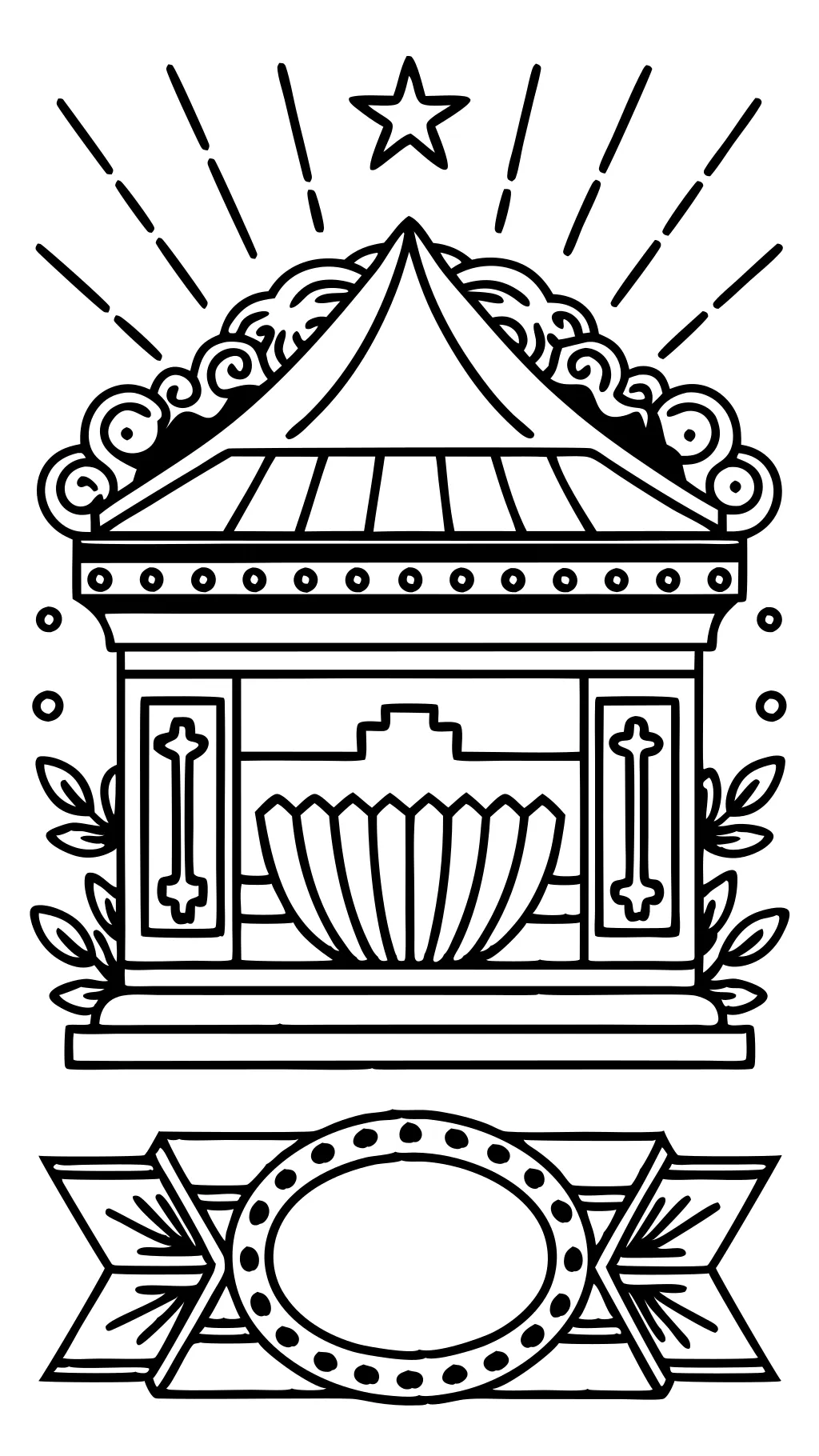 ark of the covenant coloring page